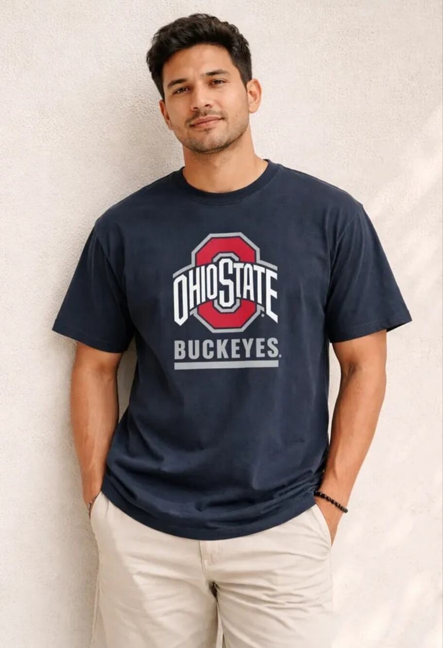 Official Ohio State Buckeyes Men's Black T-Shirt – Size XL (Pre-owned, Excellent